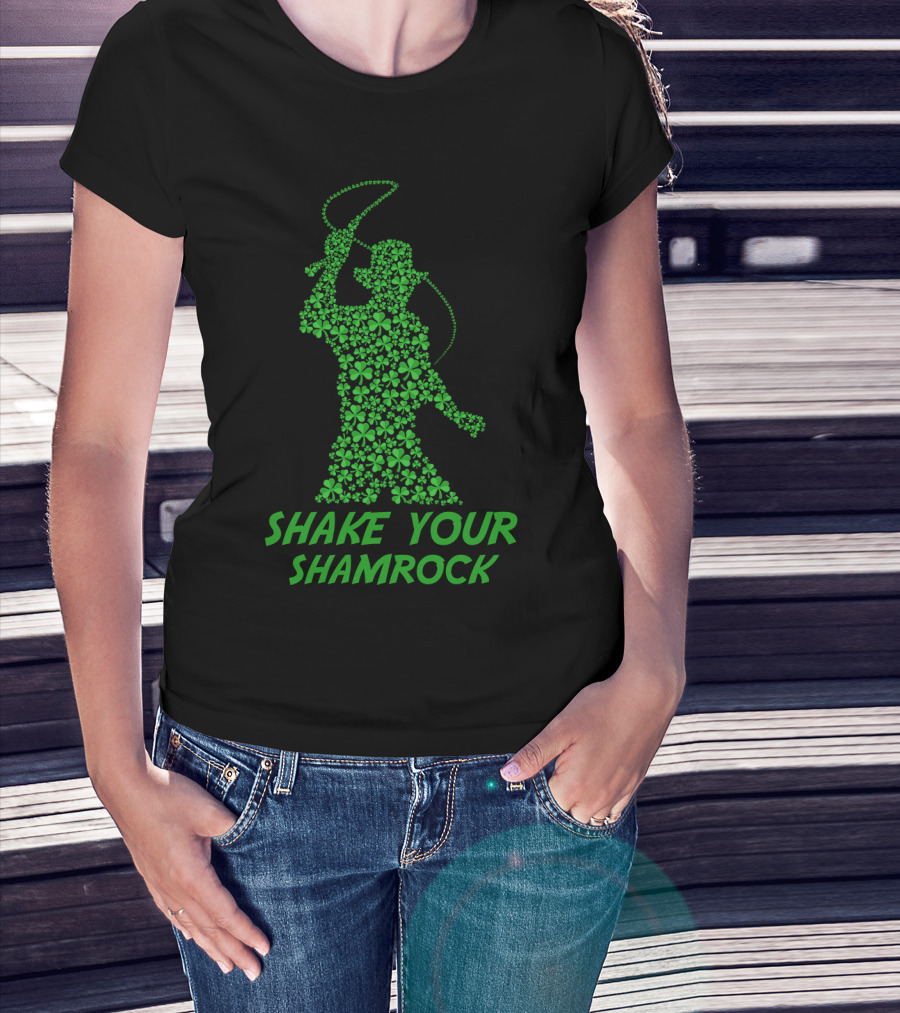 Indiana Jones Shake Your Shamrock St Patrick's Day T-Shirt