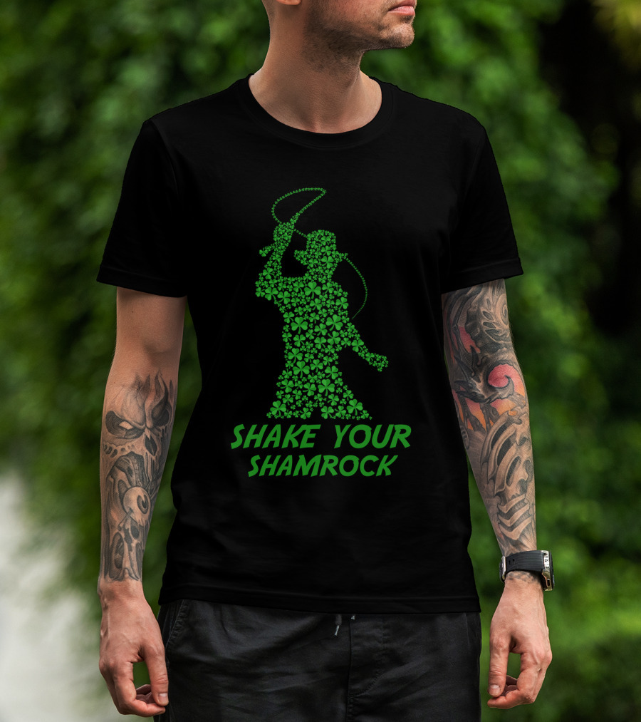 Indiana Jones Shake Your Shamrock St Patrick's Day T-Shirt