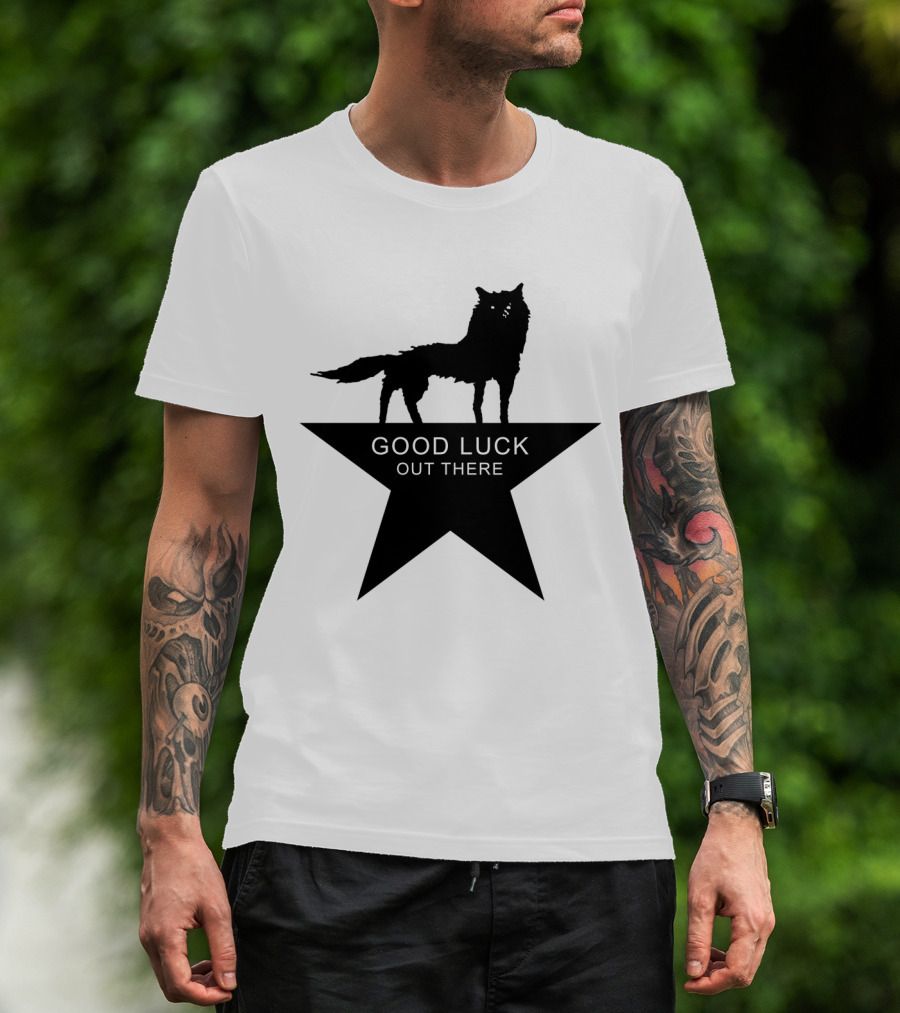 Fantastic Mr. Fox Good Luck Out There Silhouette Star T-Shirt