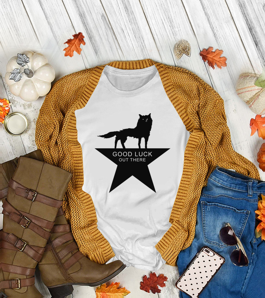 Fantastic Mr. Fox Good Luck Out There Silhouette Star T-Shirt