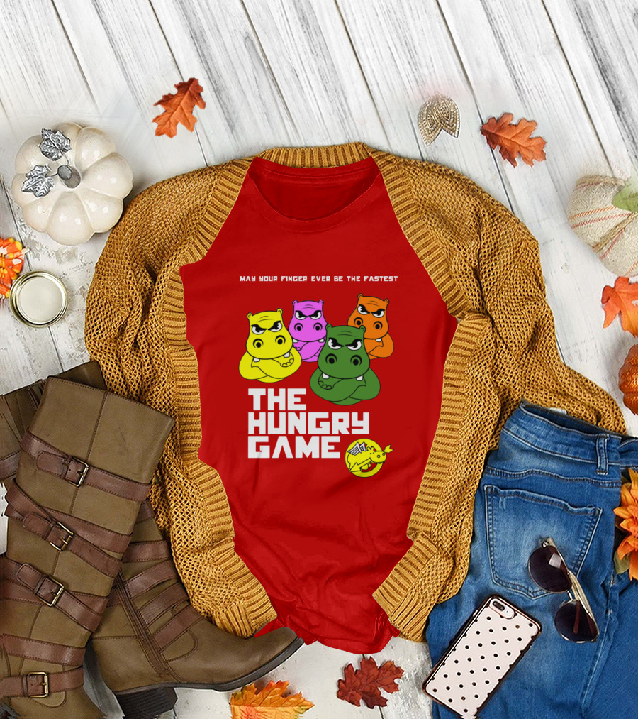 MAY YOUR FINGER EVER BE THE FASTEST THE HUNGRY GAME HIPPOS T-Shirt