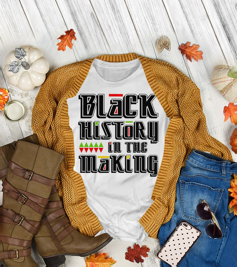 Black History in the Making with African Colors T-Shirt