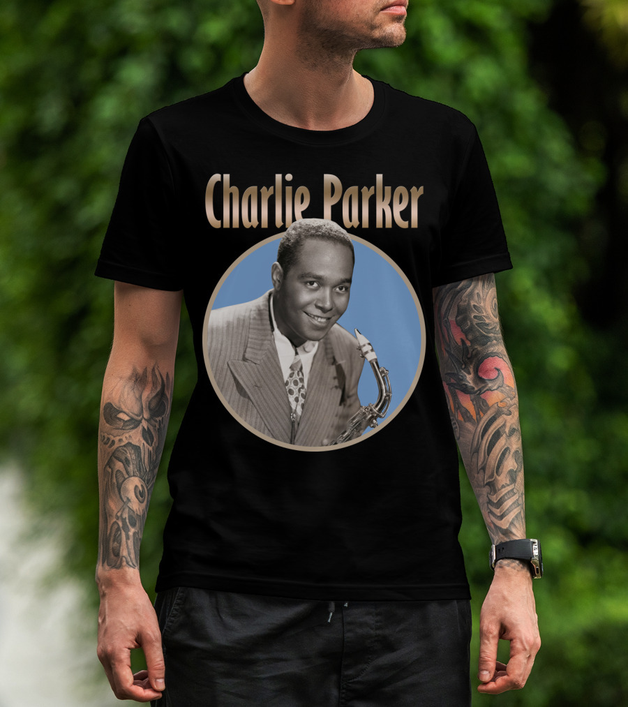 Charlie Parker Jazz Saxophone Legend Vintage T-Shirt