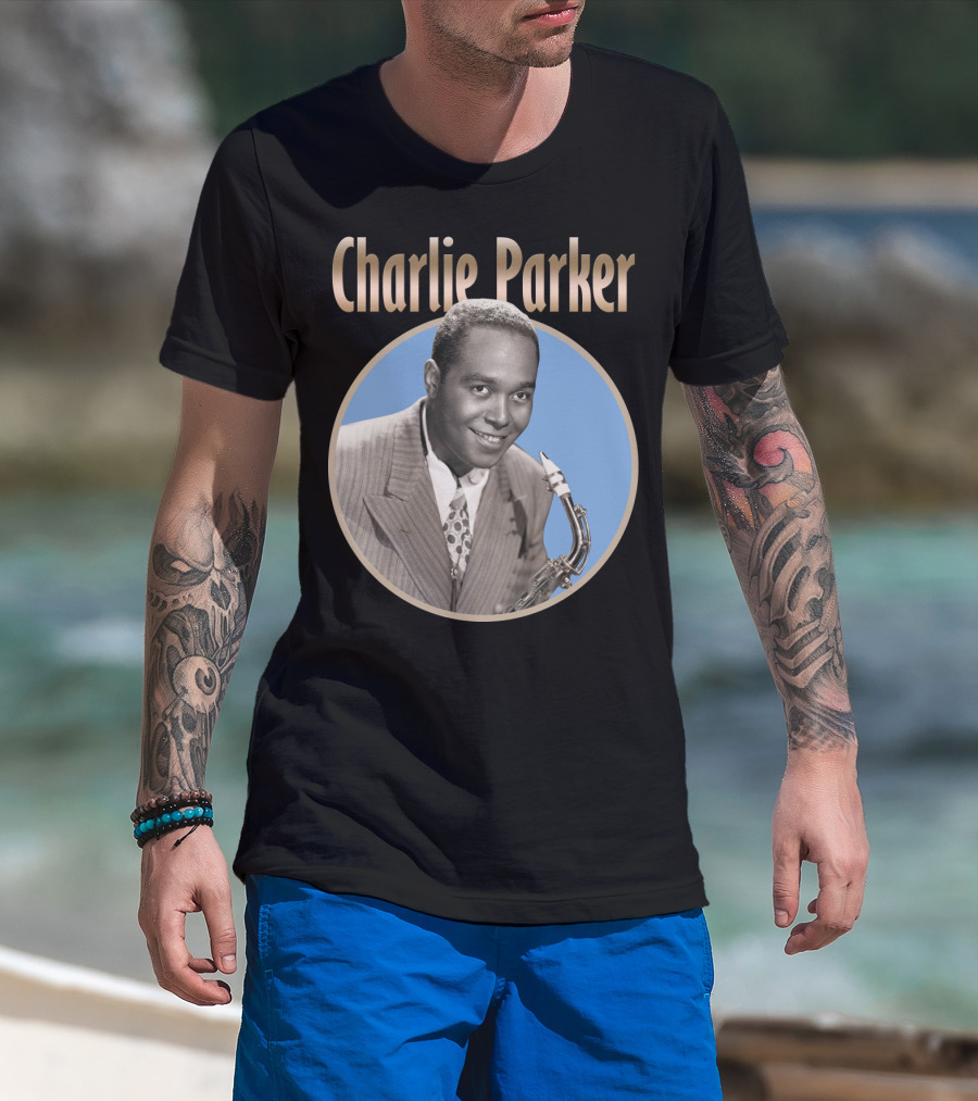 Charlie Parker Jazz Saxophone Legend Vintage T-Shirt