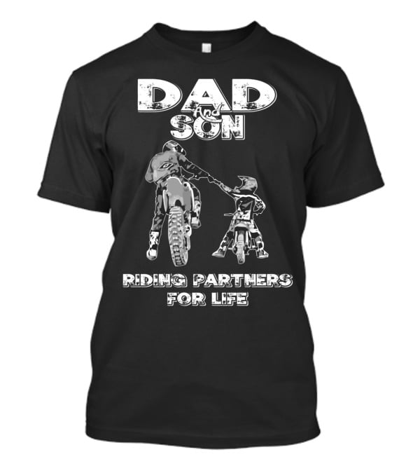 Dad And Son Riding Partners For Life T-Shirt
