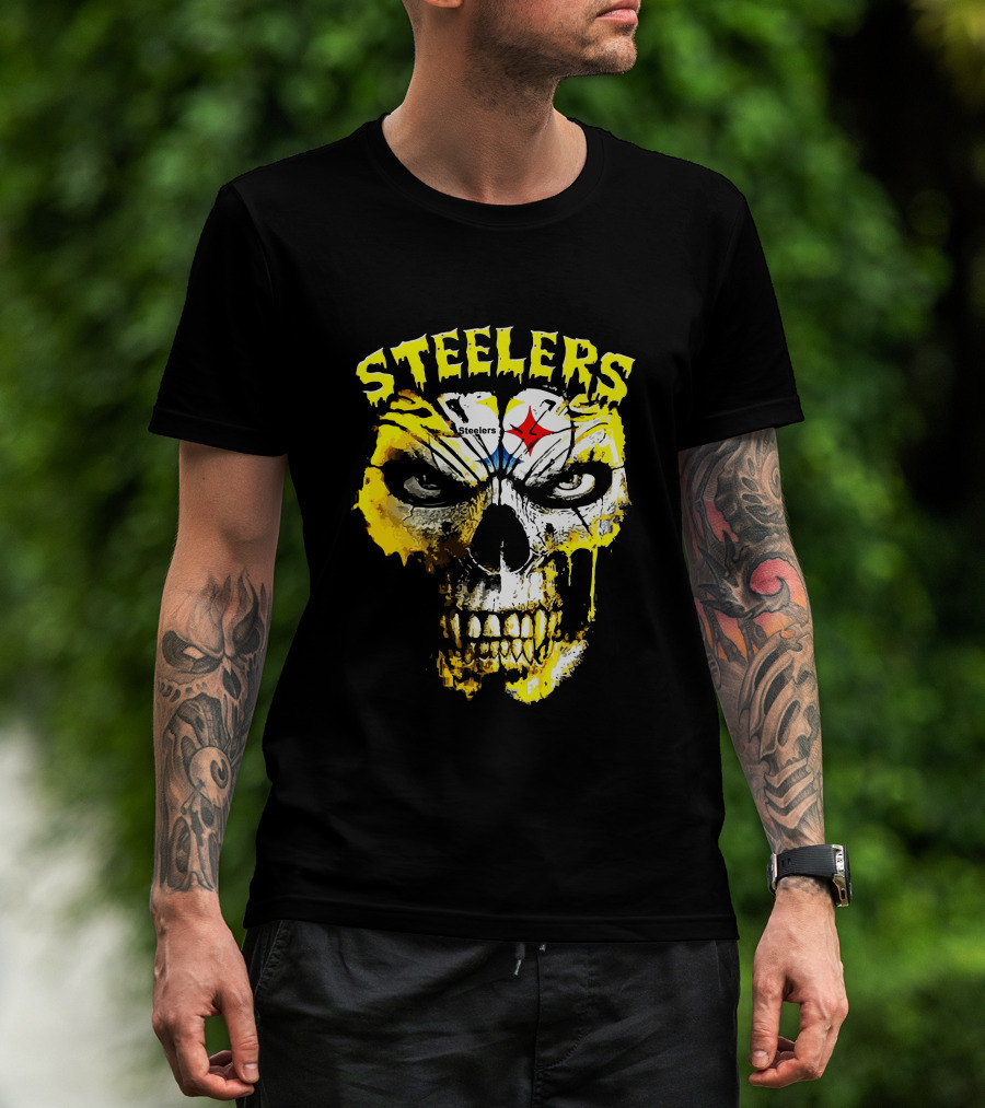 Steelers Skull Fan Icon T-Shirt