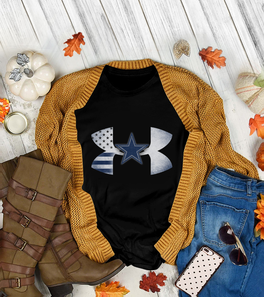 Dallas Cowboys Under Armour American Flag Star T-Shirt