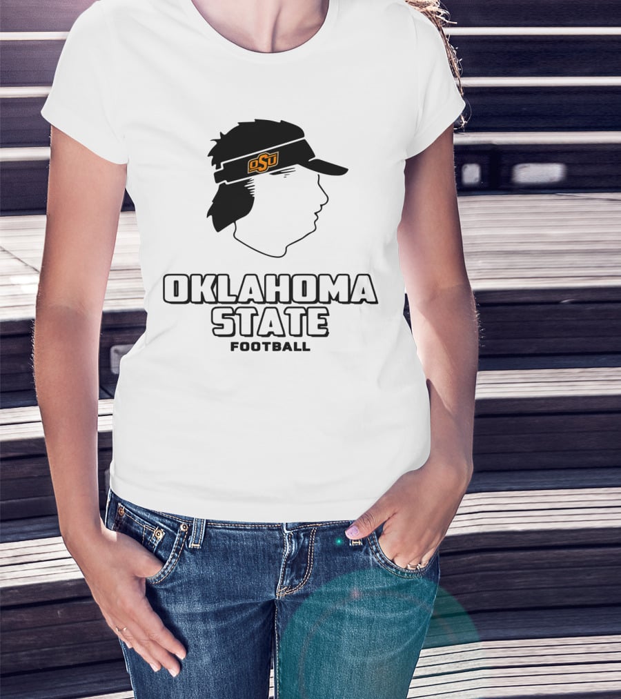 Oklahoma State OSU Head Visor Football T-Shirt
