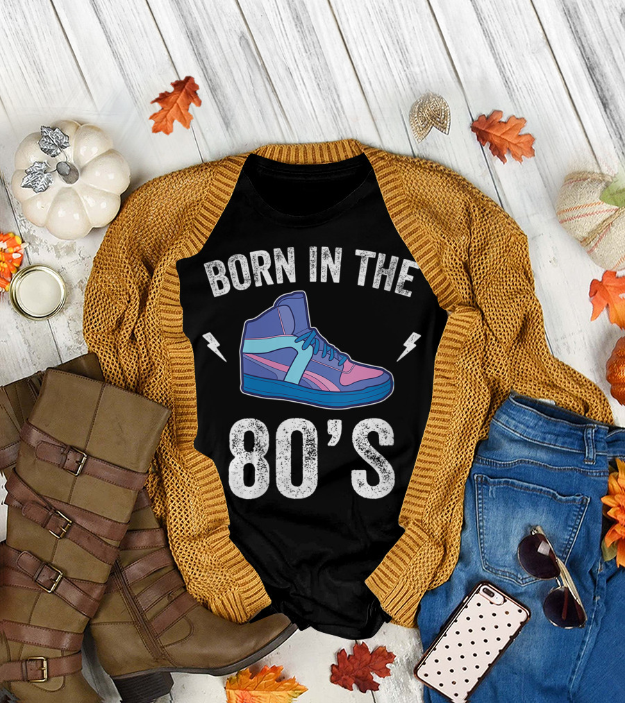 Born in the 80's Retro Sneakers Nostalgia T-Shirt