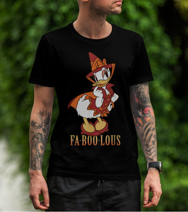 Disney Halloween Daisy Duck Fa BOO Lous Witch Costume T-Shirt