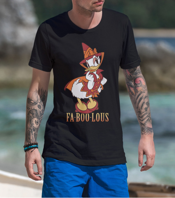 Disney Halloween Daisy Duck Fa BOO Lous Witch Costume T-Shirt
