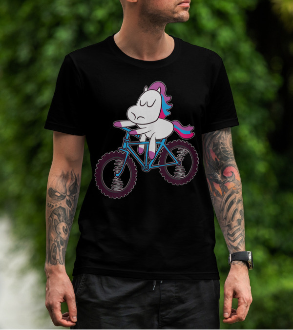 Mountain Bike Unicorn Riding Adventure T-Shirt