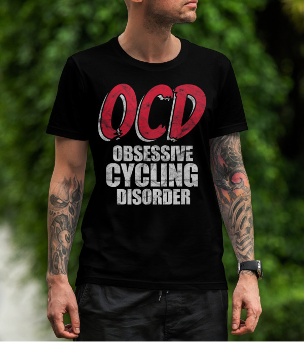 OCD Obsessive Cycling Disorder Funny Bike Cycling Biking Basic T-Shirt