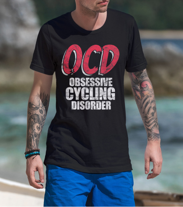 OCD Obsessive Cycling Disorder Funny Bike Cycling Biking Basic T-Shirt