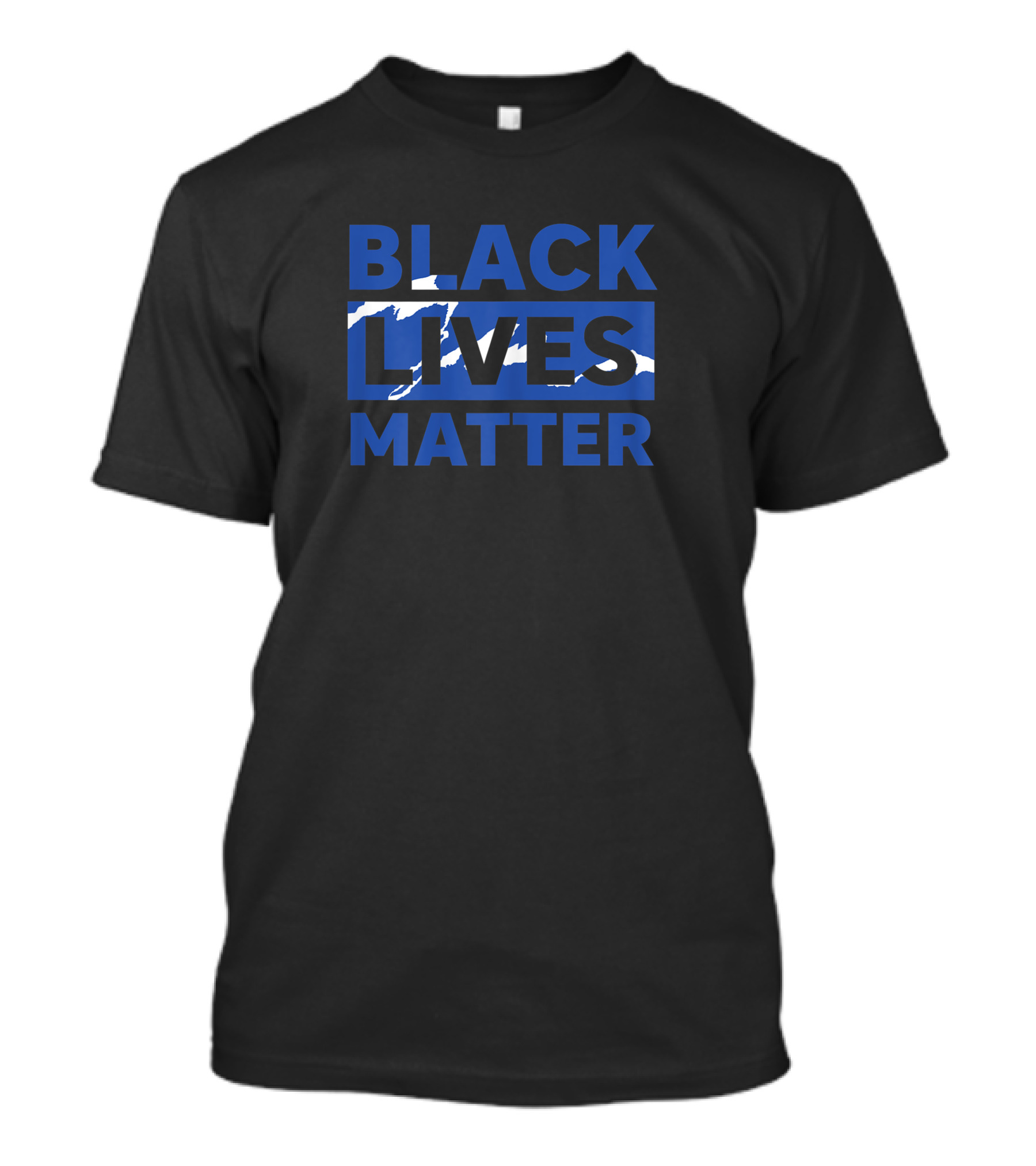 Black Lives Matter Blue White Wave Foamposite One Best T-Shirt