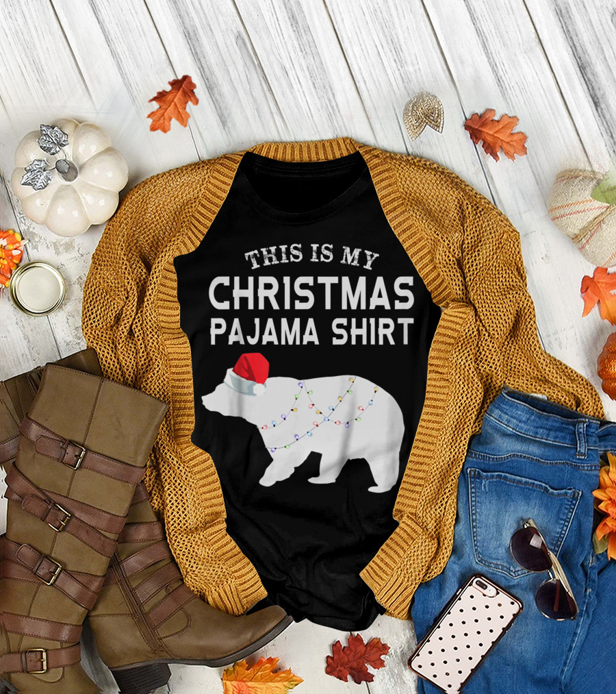 THIS IS MY CHRISTMAS PAJAMA SHIRT POLAR BEAR T-Shirt