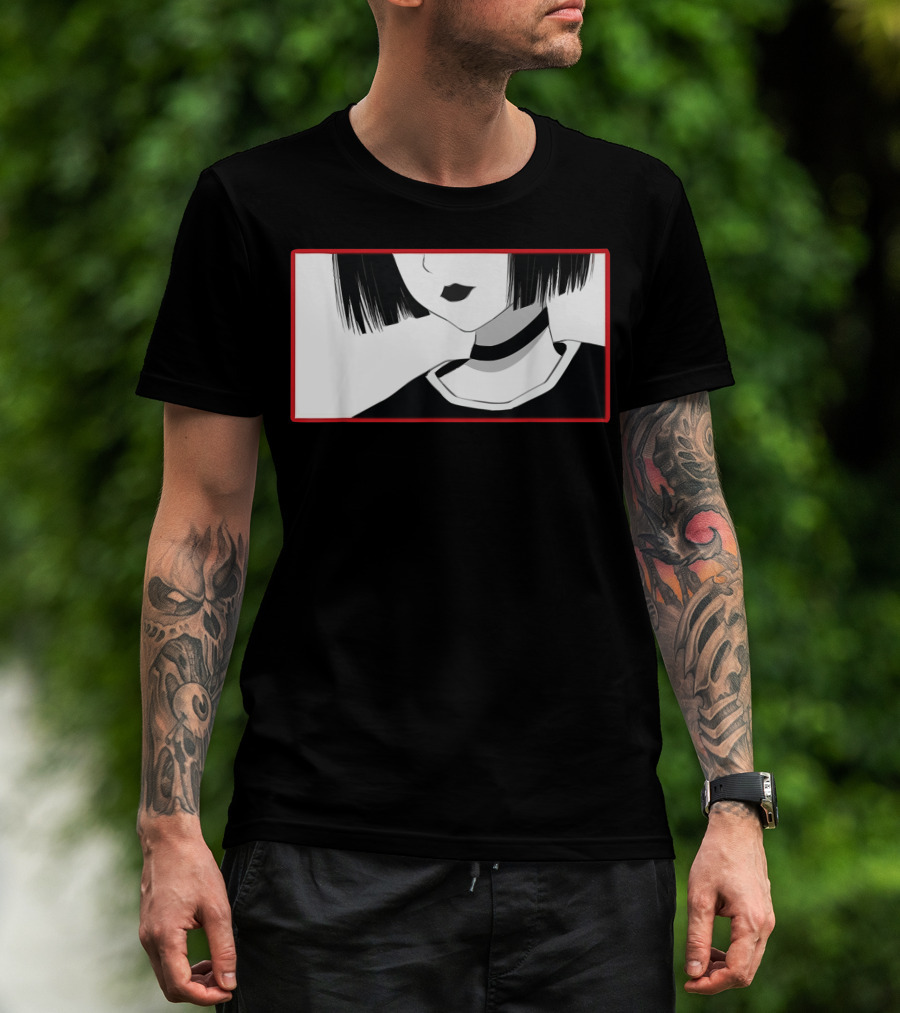 Aesthetic Soft Grunge Goth Anime Girl Gothic T-Shirt