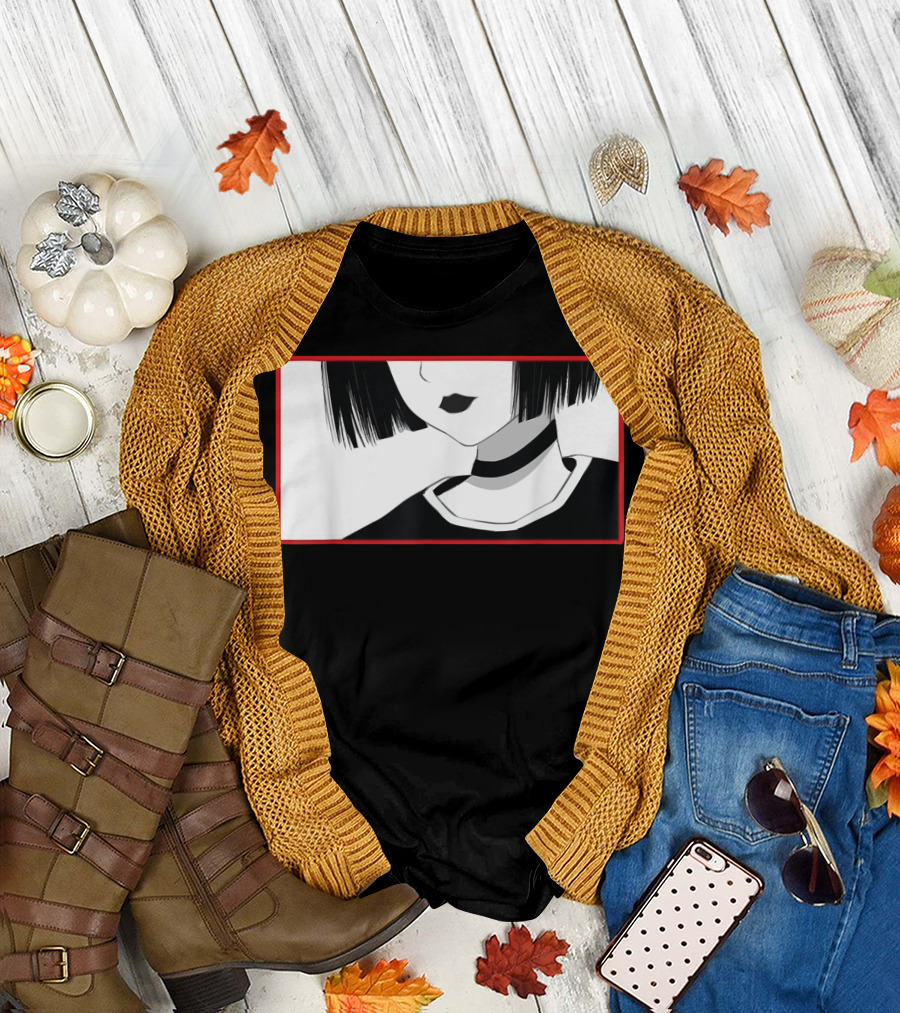 Aesthetic Soft Grunge Goth Anime Girl Gothic T-Shirt