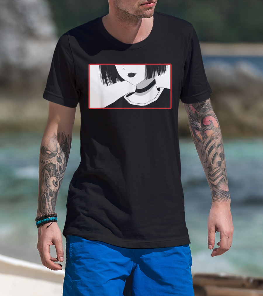 Aesthetic Soft Grunge Goth Anime Girl Gothic T-Shirt