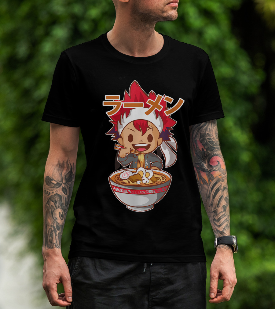 Ramen Anime Character Eating Noodles T-Shirt