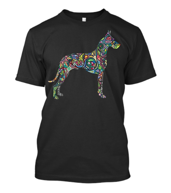 Beautiful Colorful Great Dane Dog Totem T-Shirt