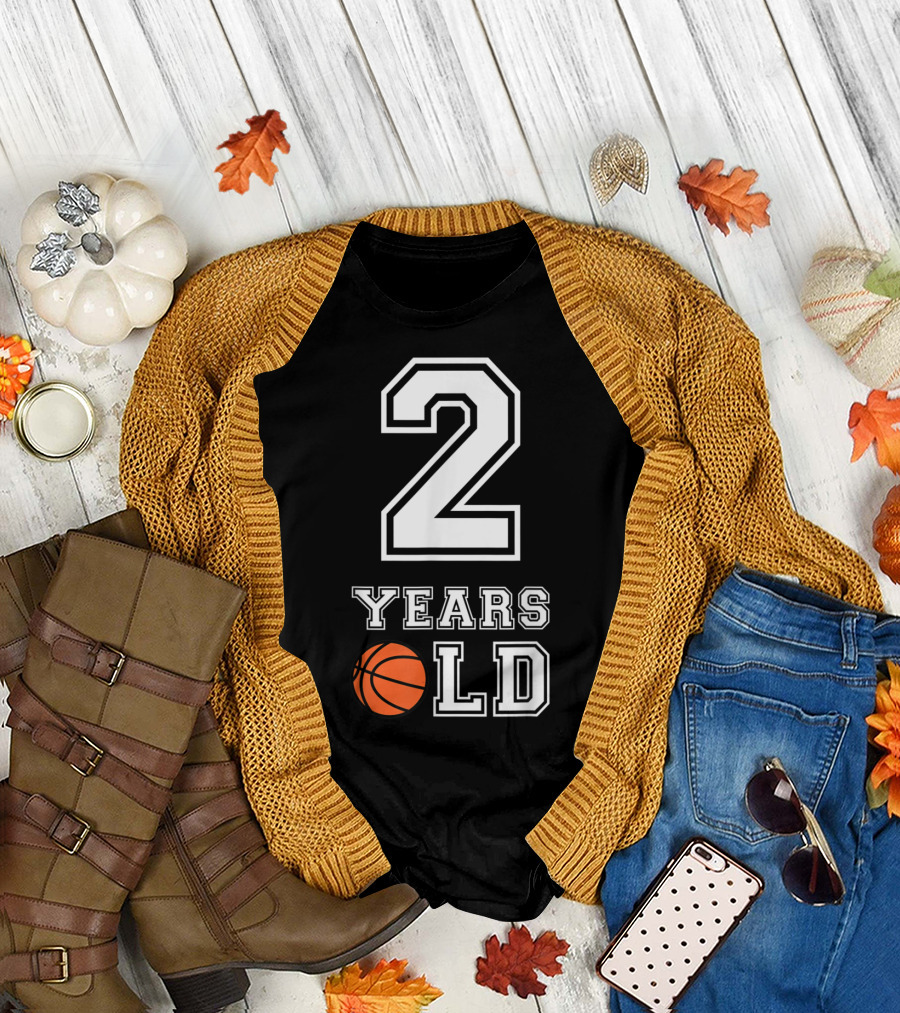 2 Years Old Basketball Birthday Boys Sports T-Shirt