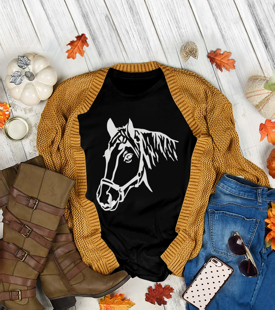 Realistic Horse Head T-Shirt