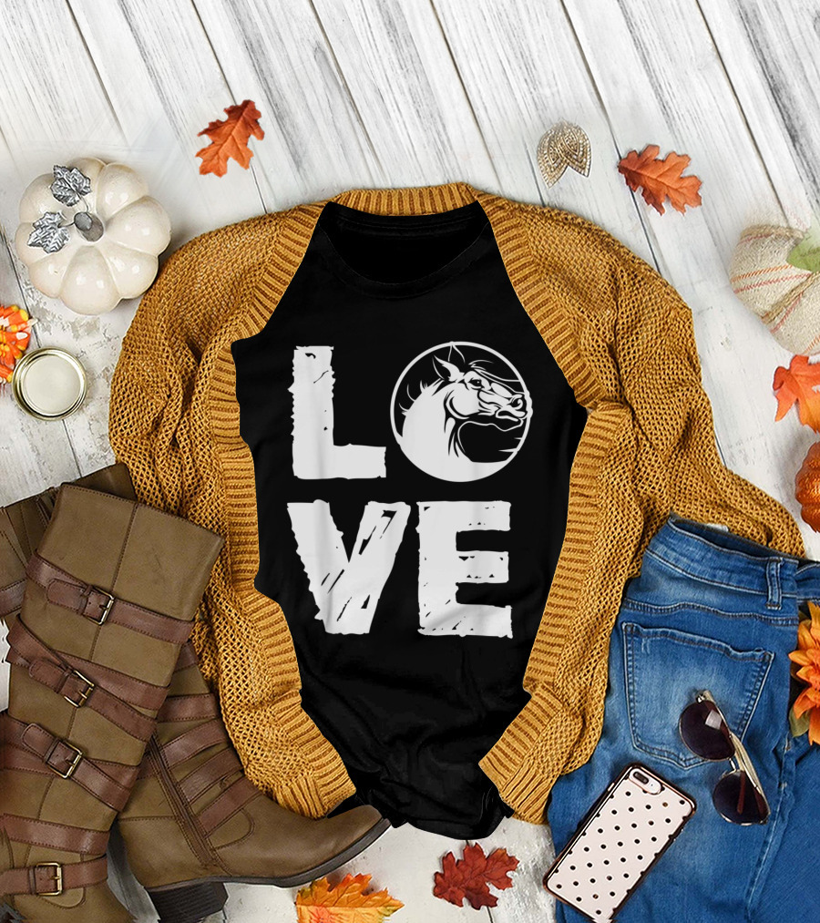 Love Horses Equestrian Appreciation T-Shirt