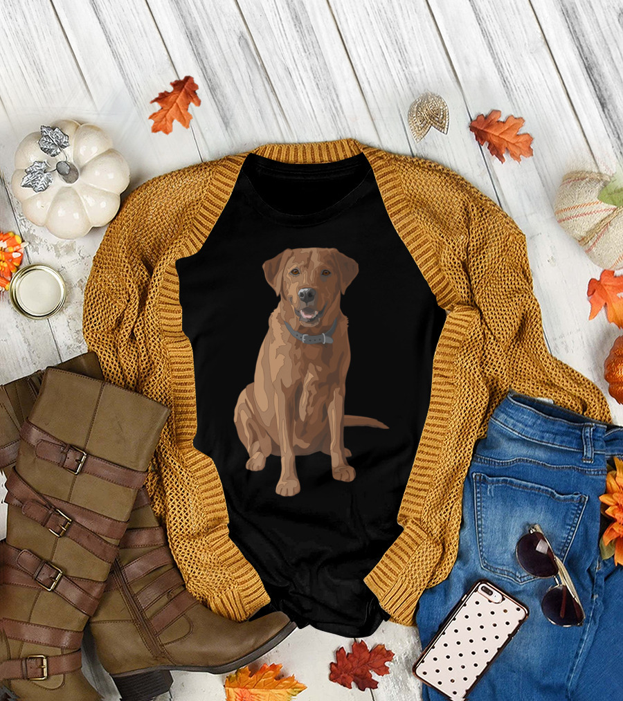 Fox Red Yellow Labrador Retriever Dog T-Shirt