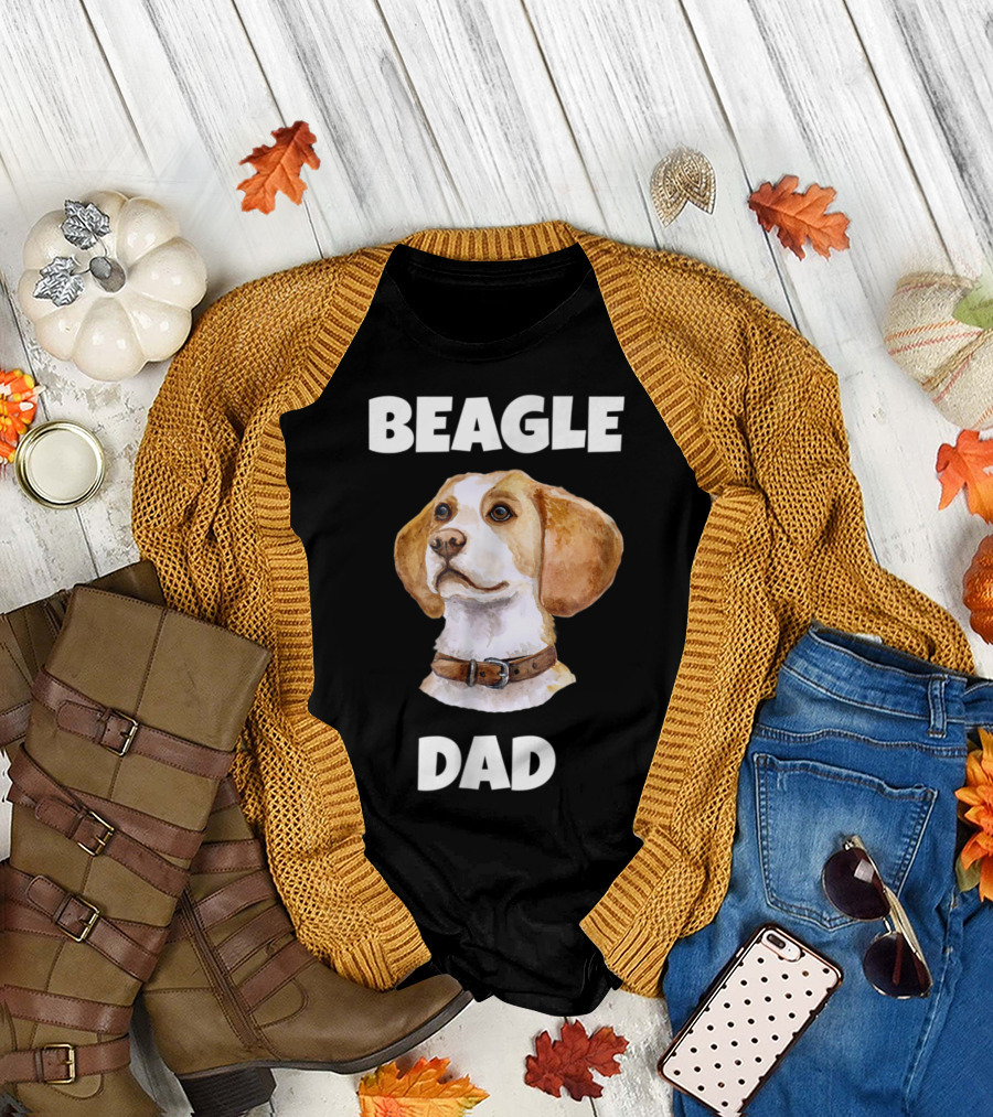 Beagle Dad Dog Lover Father's Day Gift Idea T-Shirt