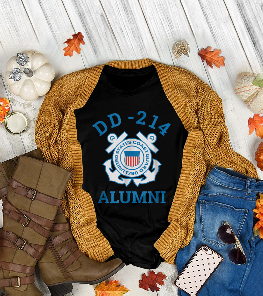 United States Coast Guard 1790 DD 214 Alumni Emblem T-Shirt