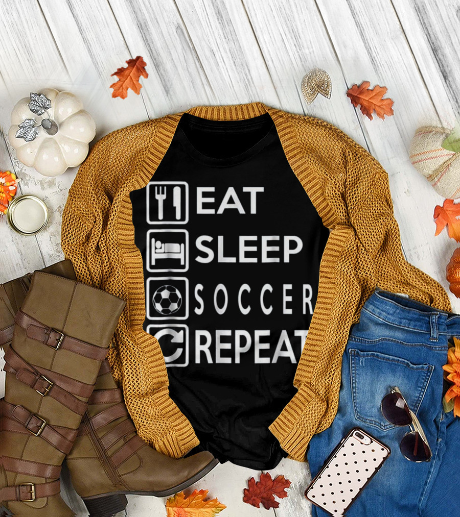 Eat Sleep Soccer Repeat T-Shirt