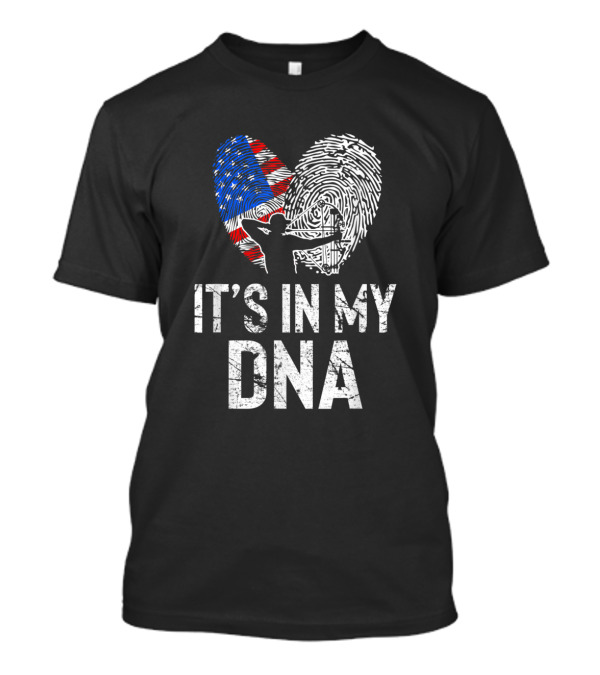 American Flag Archery Silhouette It's In My DNA T-Shirt