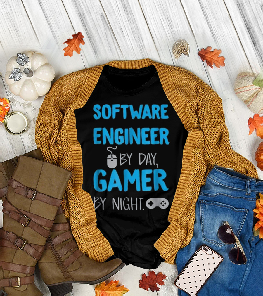 Software Engineer by Day Gamer by Night T-Shirt