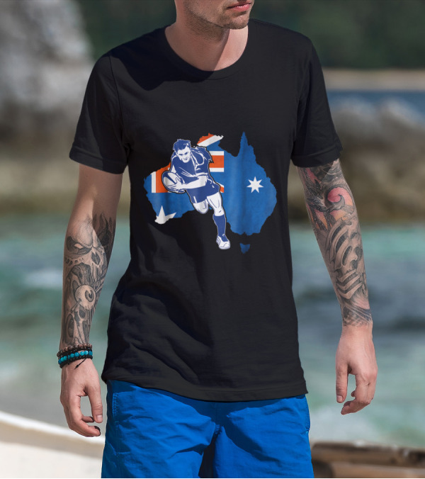 Australia Rugby Jersey National Flag Rugby Player T-Shirt