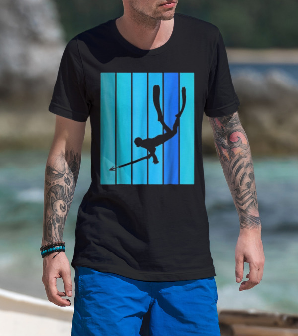 Spearfishing Lover Speargun Ocean Fish Freediving T-Shirt