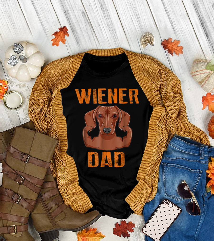 Wiener Dad Father's Day Dachshund T-Shirt