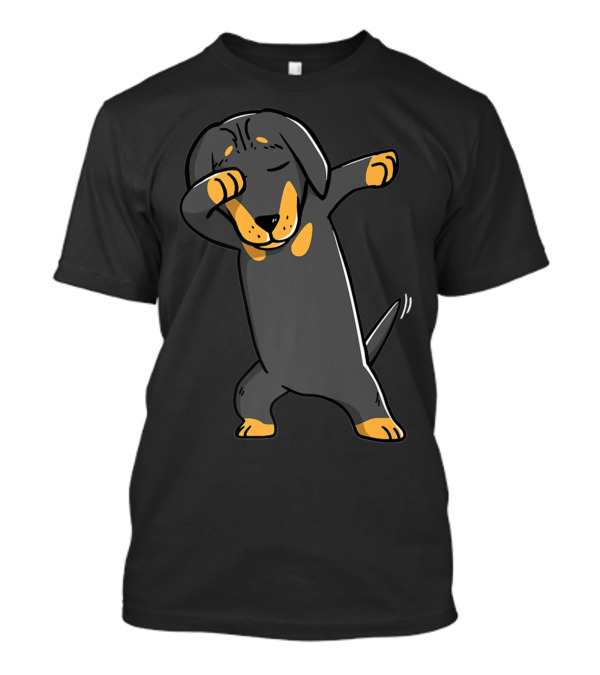 Dachshund Kids Funny Dachshund Dabbing Dog T-Shirt