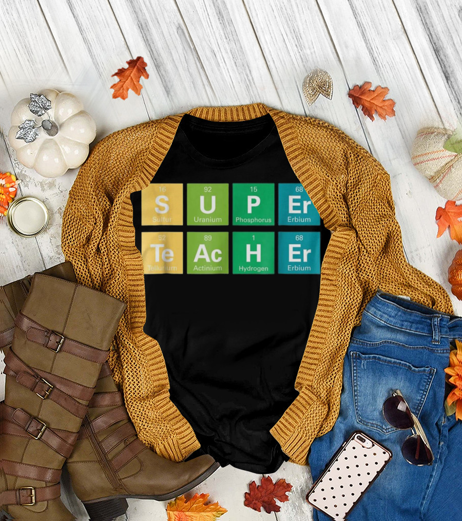 Super Teacher Periodic Table Elements Chemistry T-Shirt