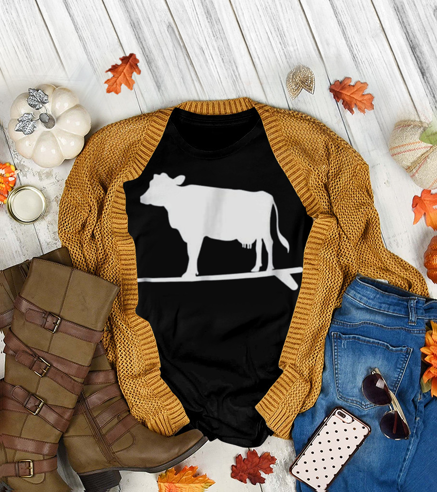 Surf And Turf Surfing Cow T-Shirt
