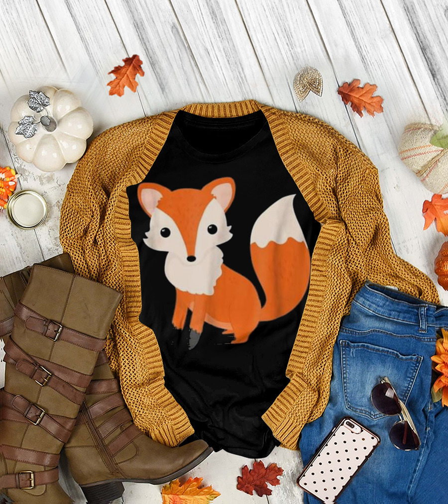 Sweet Cute Unique Trendy Fox T-Shirt