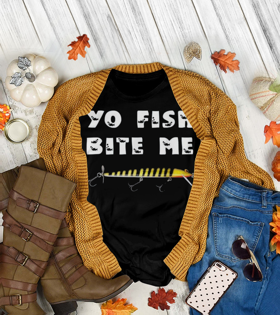 Yo Fish Bite Me Fishing Lure T-Shirt