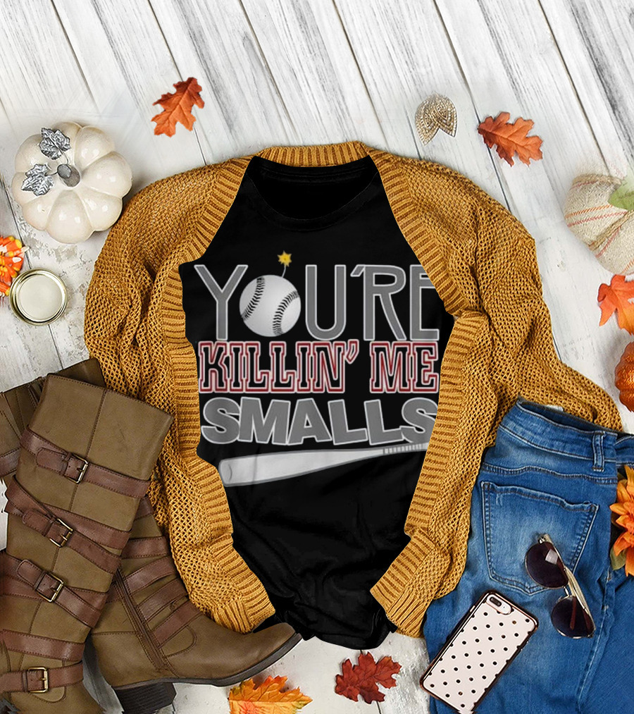 You're Killin' Me Smalls Baseball Bat and Ball Classic Phrase T-Shirt
