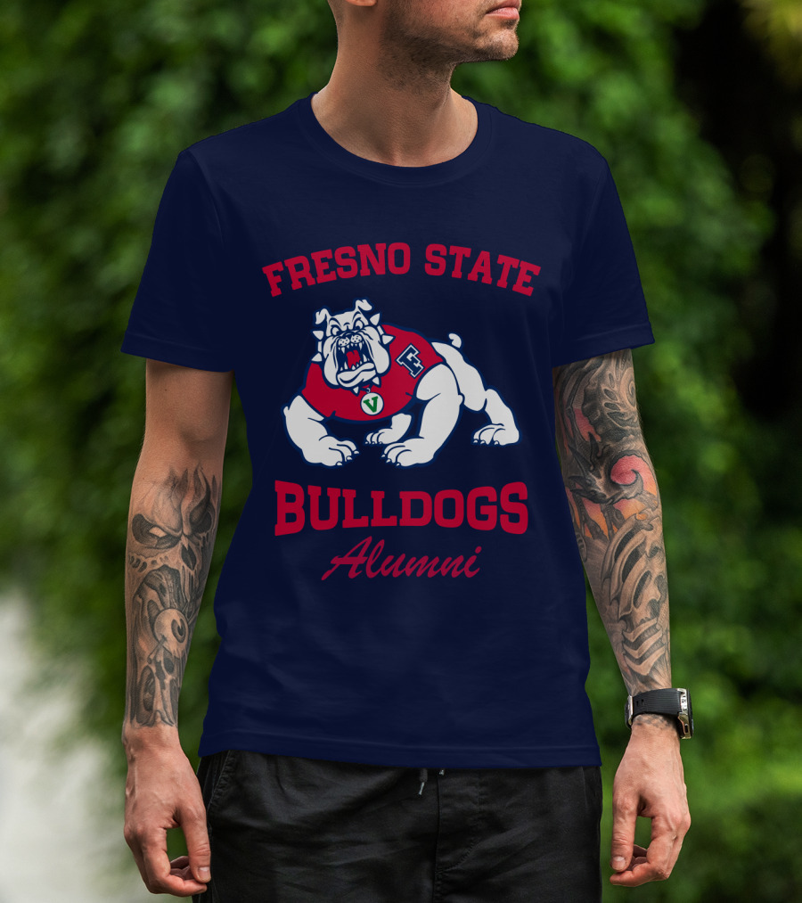 Fresno State Bulldogs Alumni Bulldog Mascot T-Shirt