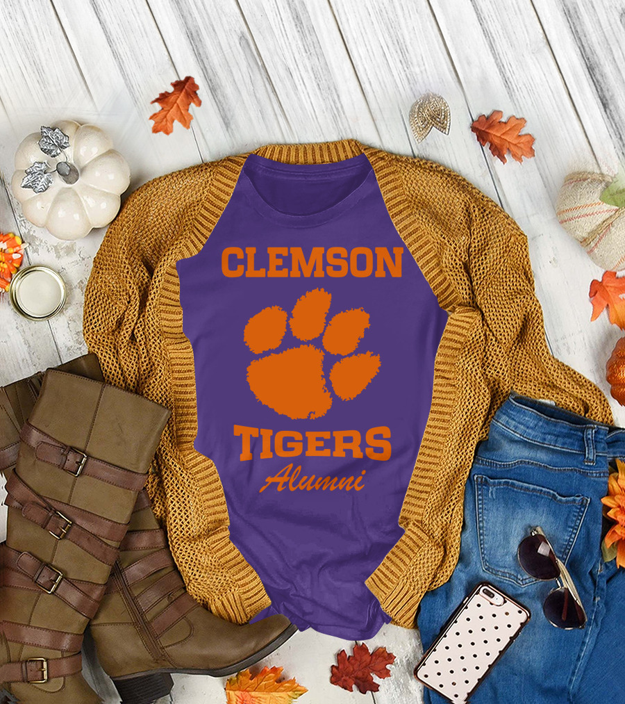 Clemson Tigers Alumni Paw Prints T-Shirt