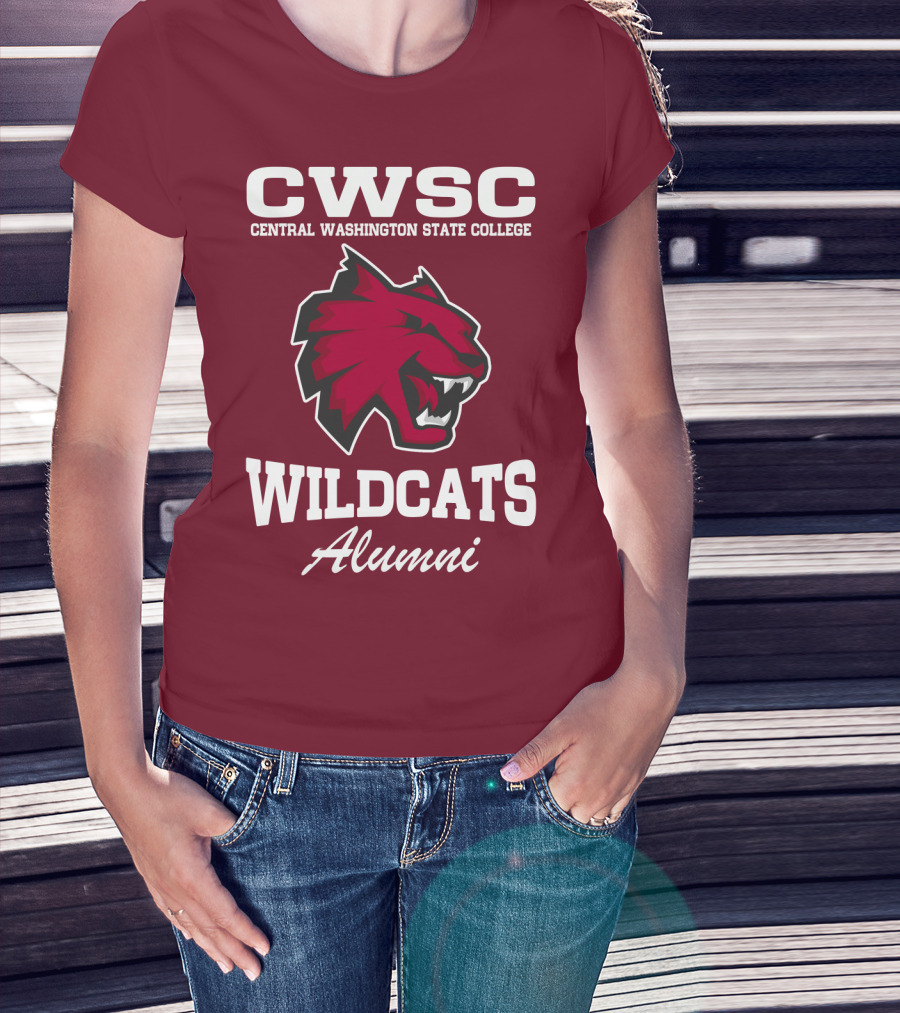 CWSC Central Washington State College Wildcats Alumni T-Shirt