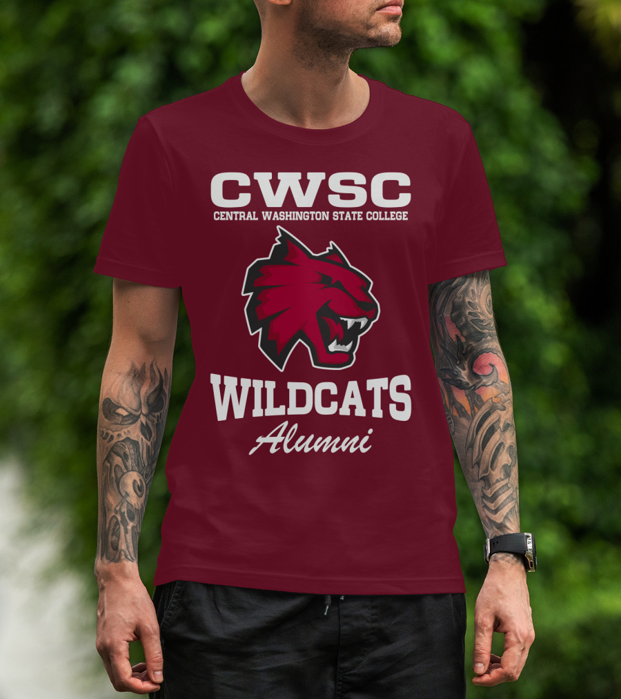 CWSC Central Washington State College Wildcats Alumni T-Shirt