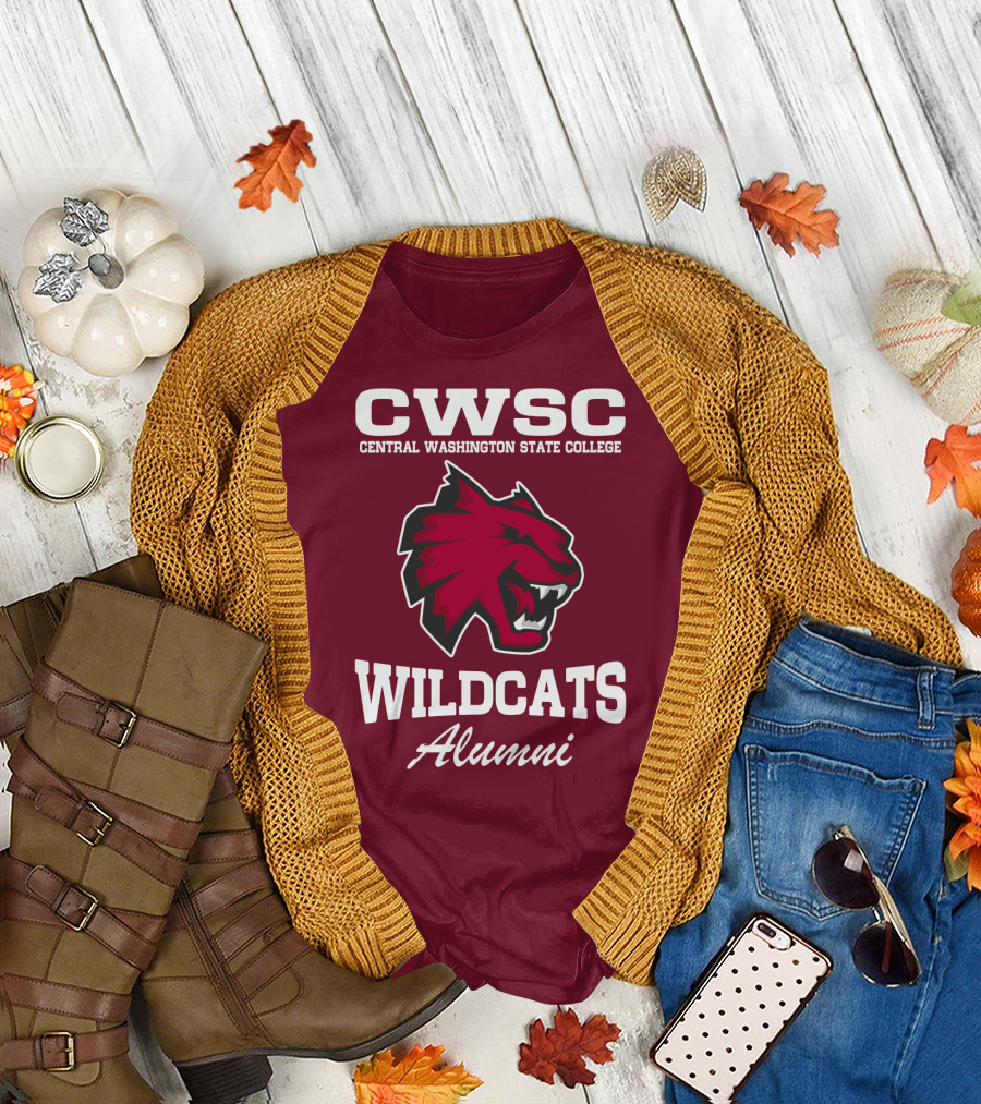 CWSC Central Washington State College Wildcats Alumni T-Shirt