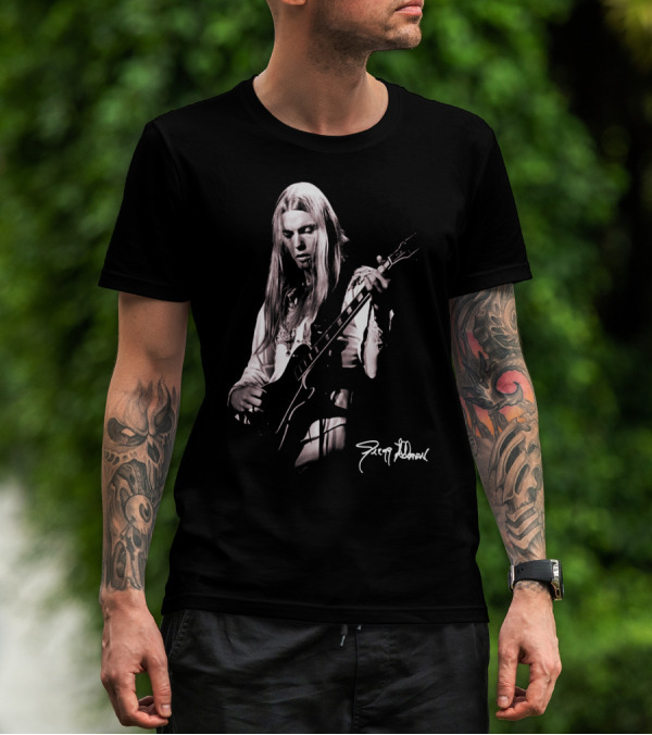 Gregg Allman Vintage Guitar Performance T-Shirt