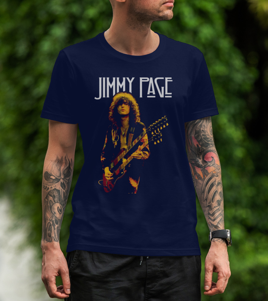 Jimmy Page Iconic Guitarist T-Shirt